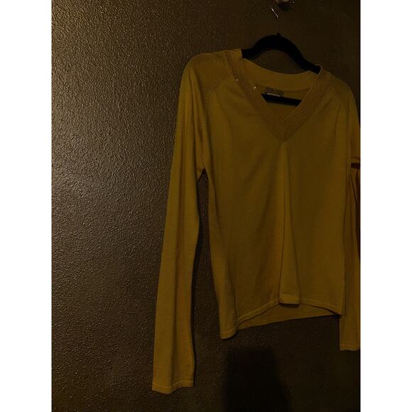 Magaschoni  Preppy Office Academia Sequin Silk Blend  Long Sleeve Sweater - Picture 4 of 5